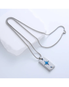 Casual Simple Style Cross Anchor Skull Stainless Steel Layered Carving Pendant Necklace