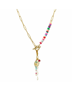 Sweet Artistic Leaves Stainless Steel Plating Necklace