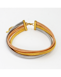 Punk Round Solid Color Stainless Steel Chain Choker