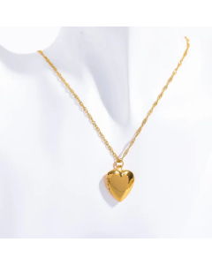 Casual Heart Shape Stainless Steel Plating 18K Gold Plated Pendant Necklace