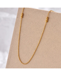 Simple Style Solid Color Stainless Steel Plating 14K Gold Plated Necklace