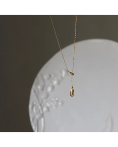 Simple Style Solid Color Titanium Steel Plating 18K Gold Plated Necklace Pendant