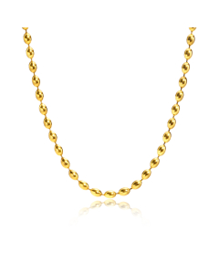 IG Style Simple Style Solid Color Stainless Steel Plating 18K Gold Plated Necklace