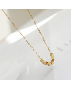Vintage Style Solid Color Titanium Steel Plating 18K Gold Plated Necklace