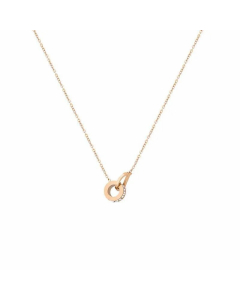 Elegant Lady Simple Style Letter Titanium Steel Plating 18K Gold Plated Pendant Necklace