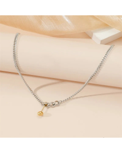 Simple Style Solid Color Titanium Steel Plating Necklace