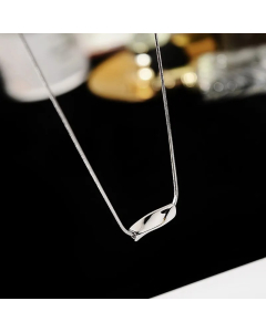 Steel Color Simple Style Irregular Titanium Steel Plating 18K Gold Plated Necklace