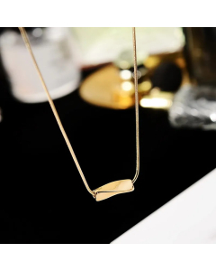 Simple Style Irregular Titanium Steel Plating 18K Gold Plated Necklace