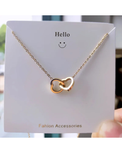 Basic Classic Style Heart Shape Titanium Steel Pendant Necklace_colorza_4