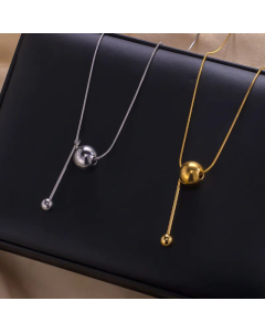 Simple Style Geometric Titanium Steel Plating Pendant Necklace_colorza_4