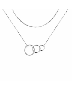 Simple Style Circle Stainless Steel Plating Layered Necklaces