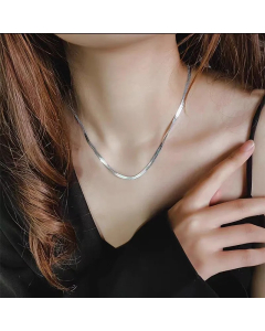 Casual Simple Style Solid Color Titanium Steel Plating 18K Gold Plated Necklace
