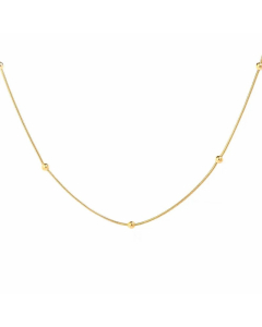 IG Style Simple Style Solid Color Titanium Steel Plating 18K Gold Plated Necklace