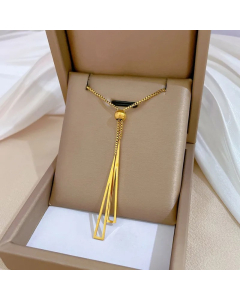 Simple Style Commute Geometric Titanium Steel Plating Sweater Chain_colorza_4
