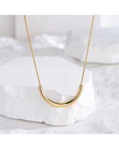 Lady U Shape Titanium Steel Plating Necklace