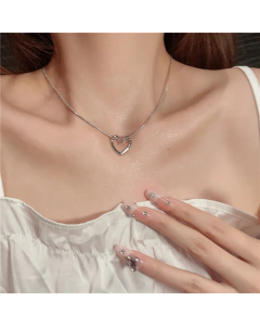 Cute Heart Shape Alloy Copper Pendant Necklace