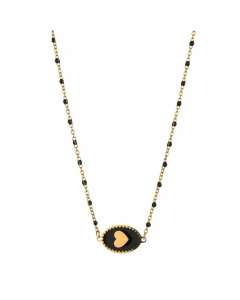 Simple Style Heart Shape Stainless Steel Alloy Patchwork Pendant Necklace