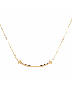 Simple Style Solid Color Titanium Steel Plating 18K Gold Plated Pendant Necklace