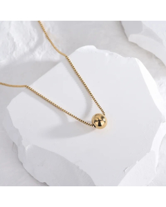 Casual Classic Style Artistic Circle Titanium Steel Polishing Plating 18K Gold Plated Necklace