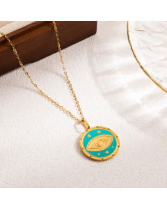 Wholesale Stainless Steel Heart Shape Textbook Round Pendant Necklace