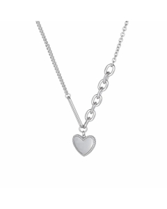 Casual Simple Style Heart Shape Titanium Steel Plating 18K Gold Plated Pendant Necklace