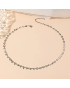 Casual Modern Style Heart Shape Titanium Steel Polishing Plating Hollow Out 18K Gold Plated Necklace