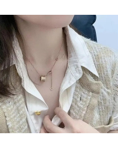 Rose Gold Stainless Steel Plating 18K Gold Plated Pendant Necklace