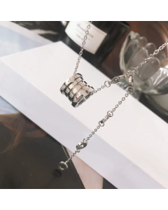 Simple Style Solid Color Stainless Steel Plating 18K Gold Plated Pendant Necklace