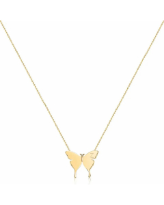 Sweet Simple Style Letter Z Butterfly Stainless Steel Plating Necklace