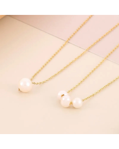 Simple Style Round Stainless Steel Shell Titanium Steel Plating 18K Gold Plated Necklace_colorza_8