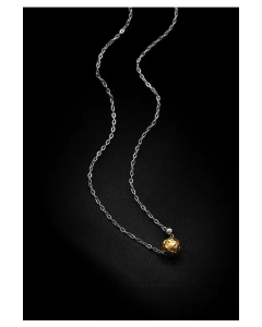 Simple Style Solid Color Stainless Steel Plating Gold Plated Pendant Necklace