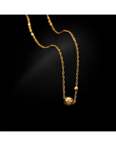 Simple Style Solid Color Stainless Steel Plating Gold Plated Pendant Necklace