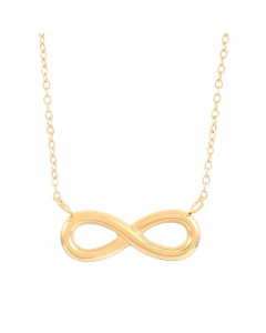 Simple Style Infinity Stainless Steel Titanium Steel Plating 18K Gold Plated Pendant Necklace