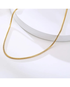 Simple Style Solid Color Titanium Steel Plating Necklace