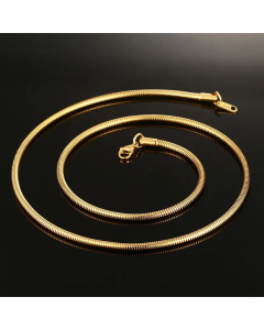 Simple Style Solid Color Titanium Steel Plating Necklace