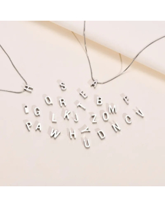 Simple Style Letter Stainless Steel Plating Pendant Necklace