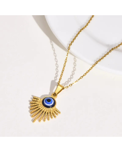 Streetwear Devil'S Eye Stainless Steel Plating Pendant Necklace_colorza_4
