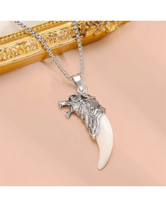 Hip-Hop Retro Cross Spider Titanium Steel Inlay Zircon Pendant Necklace