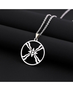 Ethnic Style Symbol Titanium Steel Plating Pendant Necklace