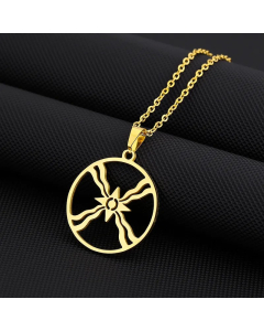 Ethnic Style Symbol Titanium Steel Plating Pendant Necklace