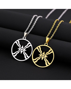 Ethnic Style Symbol Titanium Steel Plating Pendant Necklace_colorza_4