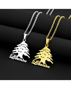 Ethnic Style Map Letter Titanium Steel Plating Pendant Necklace_colorza_4