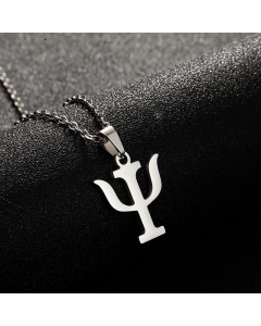 Steel Color Symbol Stainless Steel Plating Pendant Necklace Long Necklace