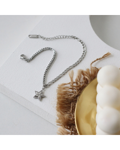 Casual Non-fading Five-pointed Star Splicing Chain Bracelet