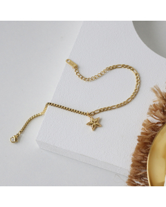 Fashion Casual Non-fading Five-pointed Star Splicing Chain Bracelet
