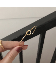 Simple Style Knot Plated 18K Gold Non-fading Small Knot Bracelet Stainless Steel Bracelet 