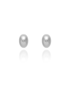 INS Style Non-fading Smooth-surface Oval Stud Stainless Steel Earring Earrings