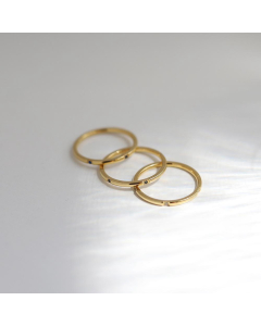 Minimalism Overlay Wear Mixed Wear Color Diamond Stainless Steel Ring Three-piece Set