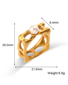 Colorza Jewelry Minimalism Popular Pearl Accessories Set Light Luxury Titanium Steel Necklace Bracelet For Women
