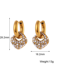 Colorza Jewelry Minimalism Popular Pearl Accessories Set Light Luxury Titanium Steel Necklace Bracelet For Women